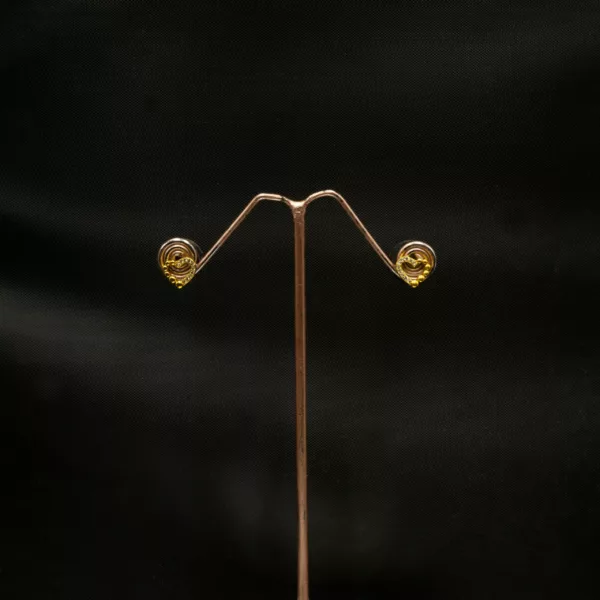 ER-2211011 - Minimal & Dainty Gold Plated Heart Studs