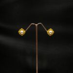 ER-2211012 - Gold Plated Contemporary Pearl Stud Earrings
