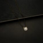 MA-2210002 - Minimal American Diamond Round Mangalsutra