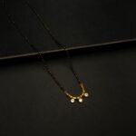 MA-2212002 - Gold Plated Minimal AD Mangalsutra