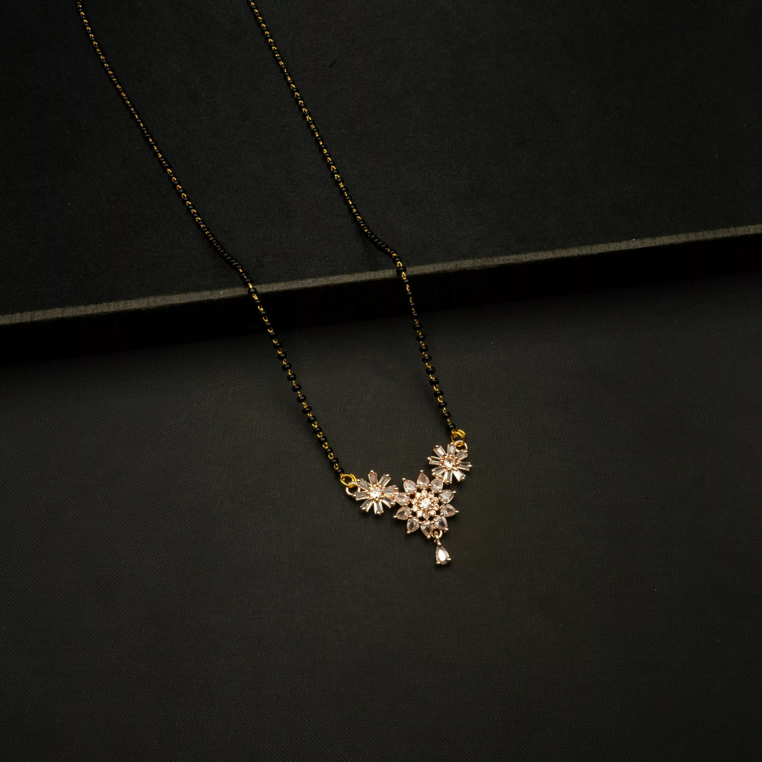 MA-2212008 - Gold Plated American Diamond Mangalsutra MA-2212008 - Gold Plated American Diamond Mangalsutra