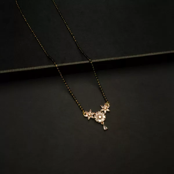 MA-2212010 - Gold Plated American Diamond Mangalsutra