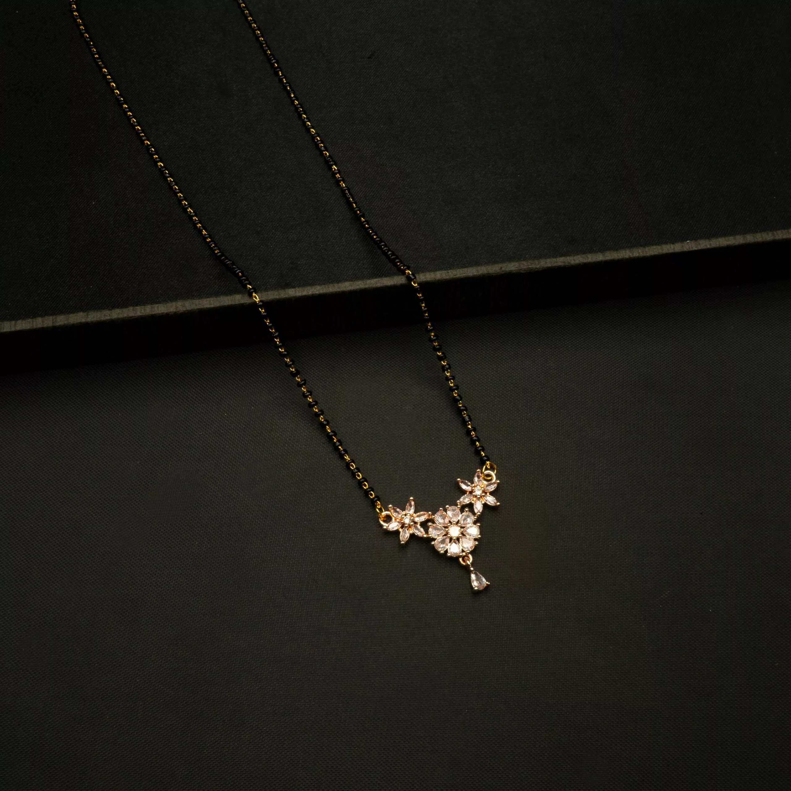 MA-2212010 - Gold Plated American Diamond Mangalsutra MA-2212010 - Gold Plated American Diamond Mangalsutra