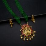 NS-2206016 - Gold Plated Goddess Necklace Set
