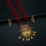 NS-2206016 - Gold Plated Goddess Necklace Set
