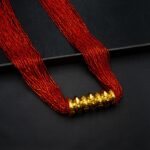 NS-2211002 - Tradtional Gold Plated Maili Tilhari With Red Potey