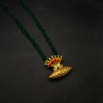 NS-2211007 - Green Potey Gold Plated Tayo Necklace