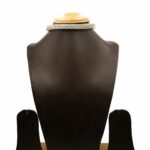 NS-2212008 - Radiant White Gold Plated American Diamond Choker Necklace