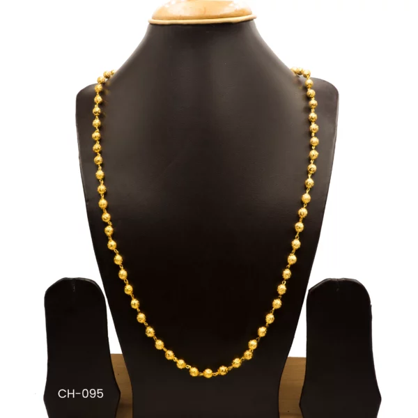 CH-095 - Gold Plated Ball Chain Necklace