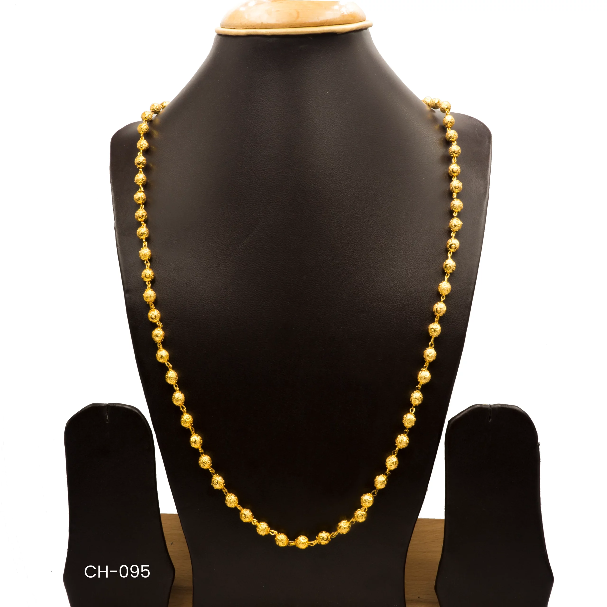 CH-095 - Gold Plated Ball Chain Necklace CH-095 - Gold Plated Ball Chain Necklace