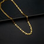 CH-2212007 - Gold Plated Contemporary Chain Necklace