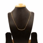 CH-2212019 - Gold Plated American Diamond Minimalist Bar Necklace