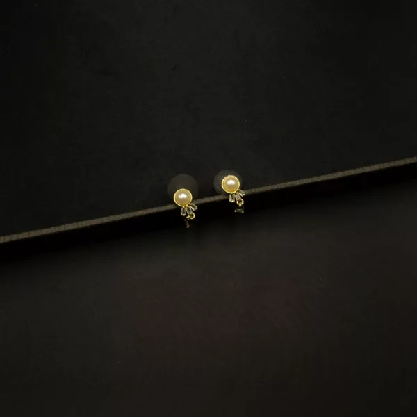 ER-2212006 - Gold Plated Dainty Pearl Stud Earrings
