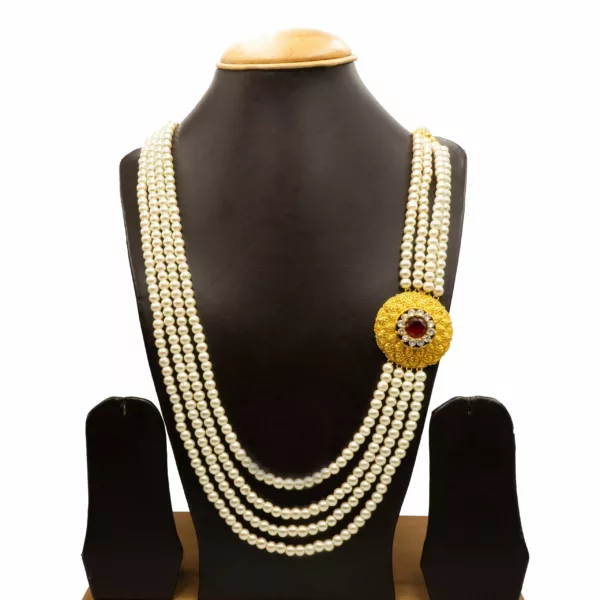 NS-2212020 - Pearl Chandra Haar Necklace
