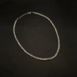 NS-2212022 - Minimalist One line White Necklace