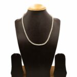 NS-2212022 - Minimalist One line White Necklace