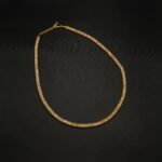NS-2212023 - Minimalist One line Rose Gold Color Necklace