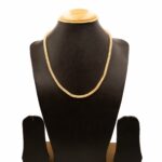NS-2212023 - Minimalist One line Rose Gold Color Necklace