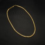 NS-2212024 - Minimalist One line Golden Color Necklace