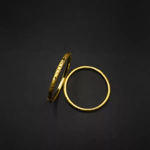 BA-2212005 - Gold Plated 2 Pcs Set Bangle