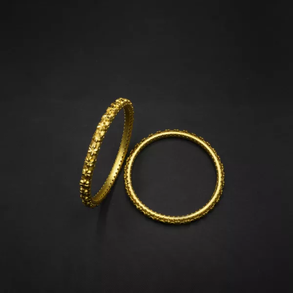BA-2212007 - Gold Plated 2 Pcs Set Bangle