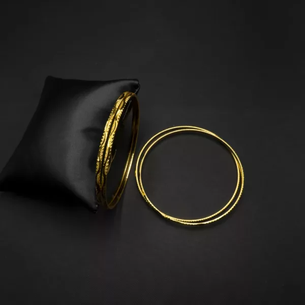 BA-2212009 - Gold Plated 4 Pcs Set Bangle