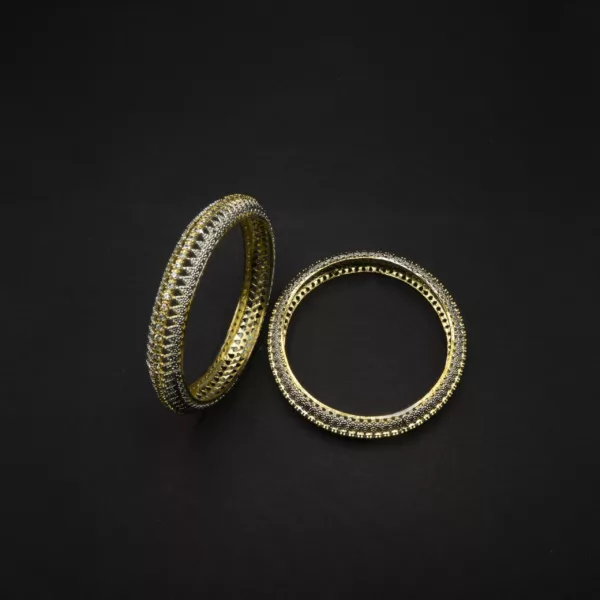 BA-2212010 - American Diamond 2 Pcs Set Bangle