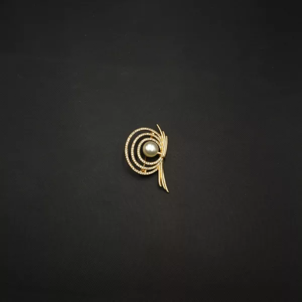 BR-2212004 - American Diamond Contemporary Brooch