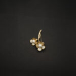 BR-2212005 - American Diamond Contemporary Flowers Brooch