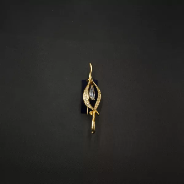 BR-2212007 - American Diamond Contemporary Brooch