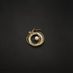 BR-2212009 - American Diamond Contemporary Brooch