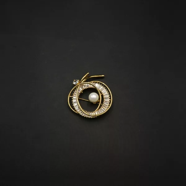 BR-2212009 - American Diamond Contemporary Brooch