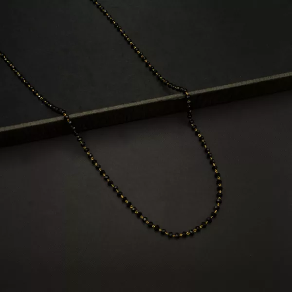 CH-2212025 - Black Crystal Chain Necklace