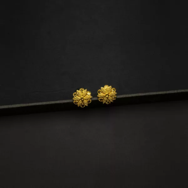 ER-2212017 - Gold Plated Flower Stud Earrings