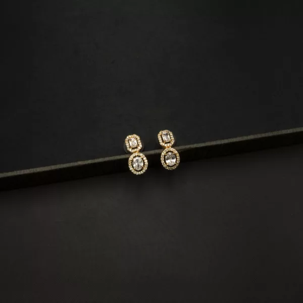 ER-2212026 - American Diamond Dangle Earrings