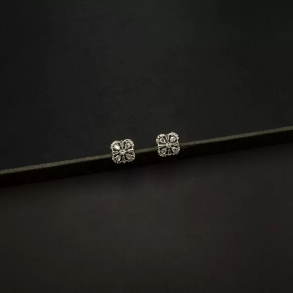 ER-2212030 - White Gold Plated American Diamond Studs