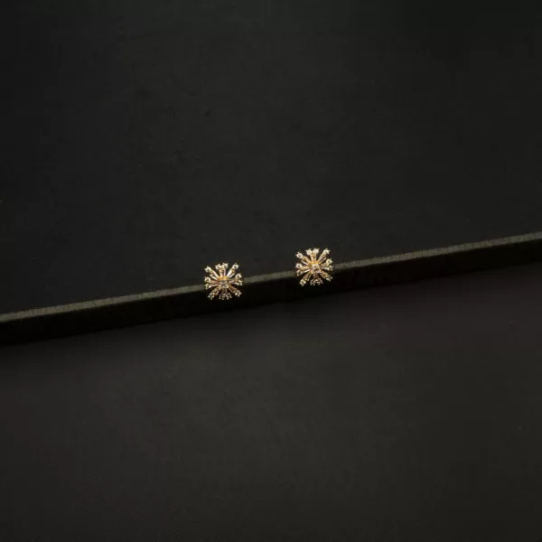 ER-2212037 - Gold Plated American Diamond Studs