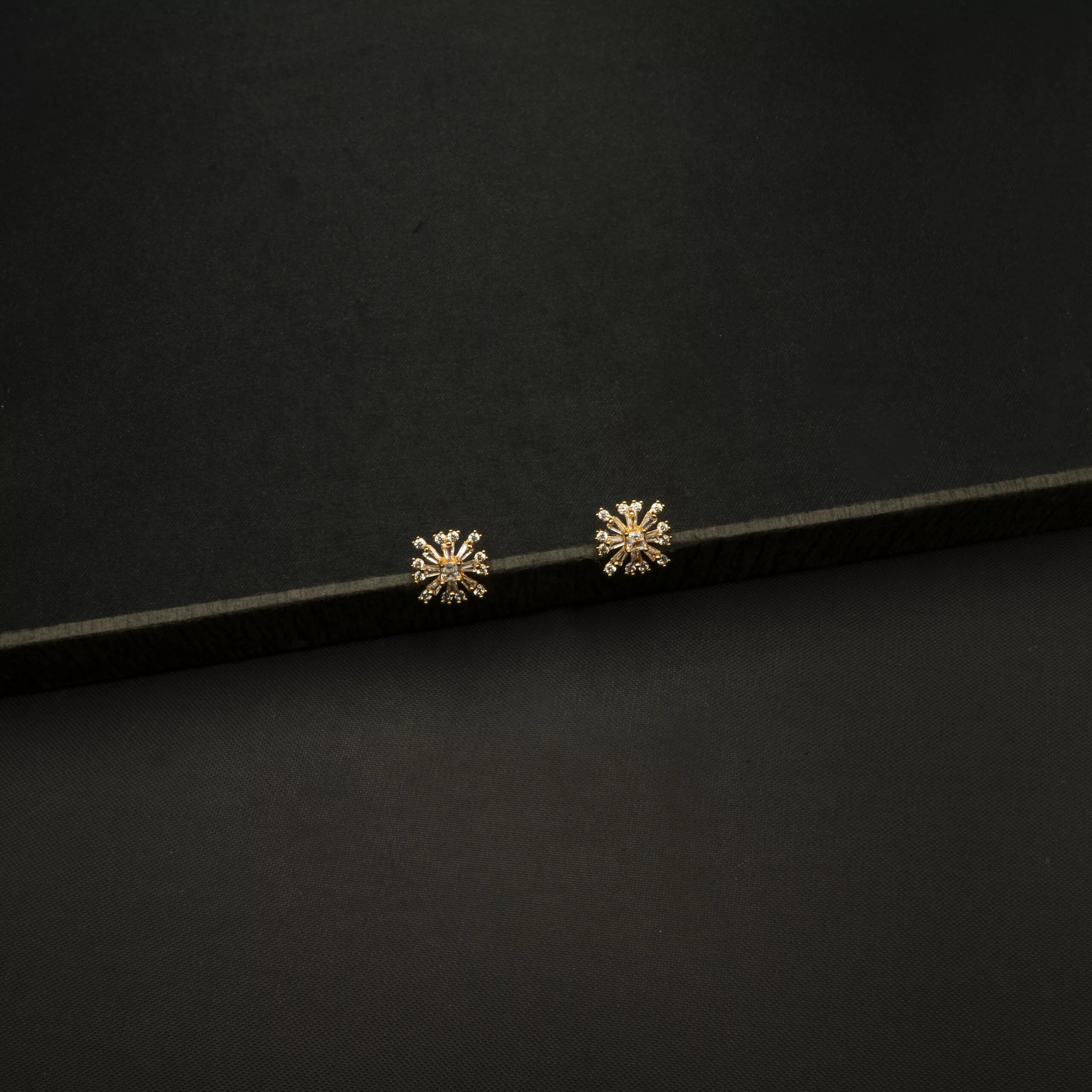 ER-2212037 - Gold Plated American Diamond Studs ER-2212037 - Gold Plated American Diamond Studs