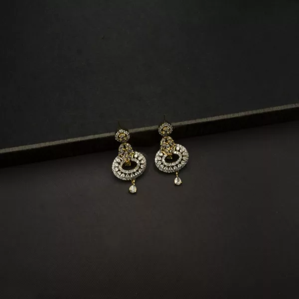 ER-2212038 - American Diamond Dangle Earrings