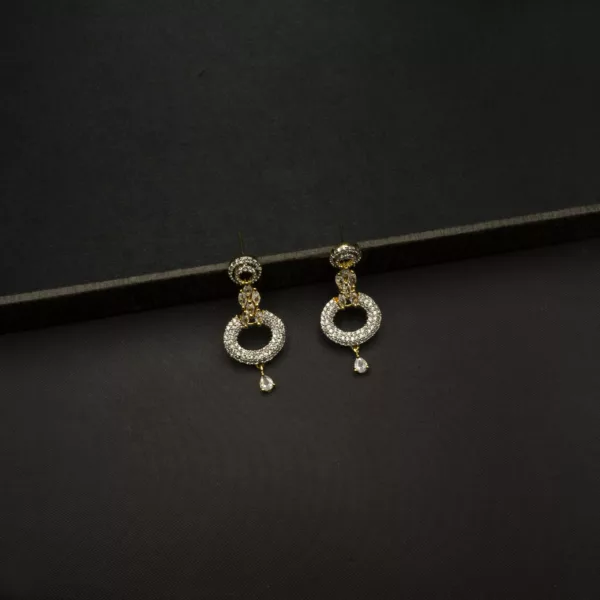 ER-2212039 - American Diamond Dangle Earrings