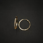 ER-2212040 - American Diamond Studded Contemporary Statement Hoop Earrings