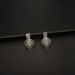 ER-2212045 - White Gold Plated American Diamond Drop Earrings