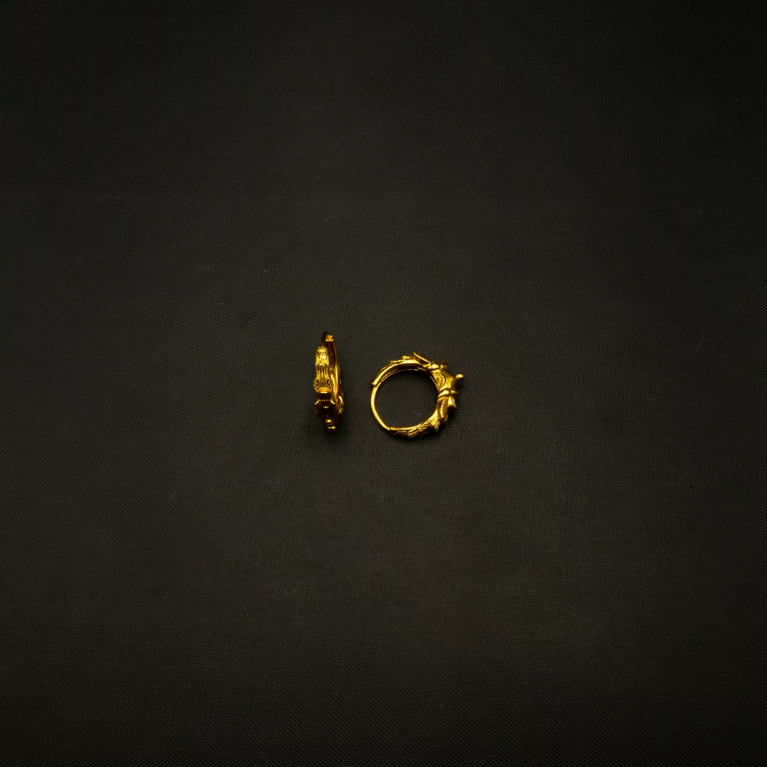 ER-2301001 - Gold Plated Contemporary Hoop Earrings ER-2301001 - Gold Plated Contemporary Hoop Earrings