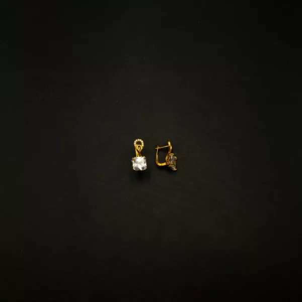 ER-2301002 - American Diamond Contemporary Hoop Earrings