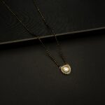 MA-2212016 - Minimal One Stone AD & Kundan Mangalsutra
