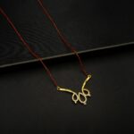 MA-2301001 - American Diamond Red Beads Mangalsutra