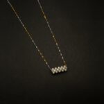 NS-2301001 - American Diamond White Chain Tilhari Necklace