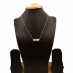 NS-2301001 - American Diamond White Chain Tilhari Necklace