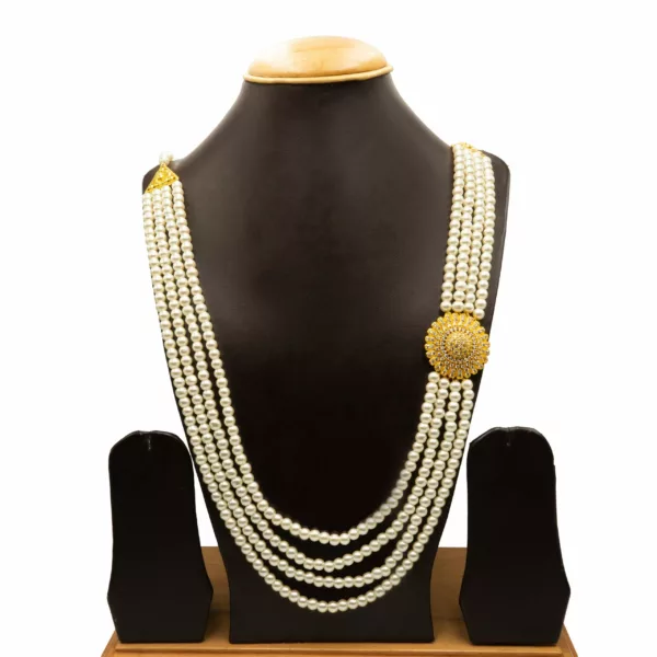 NS-2301006 - Pearl Chandra Haar Necklace