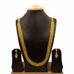 NS-2301007 - Gold Plated Simple & Elegant Rani Haar Necklace Set